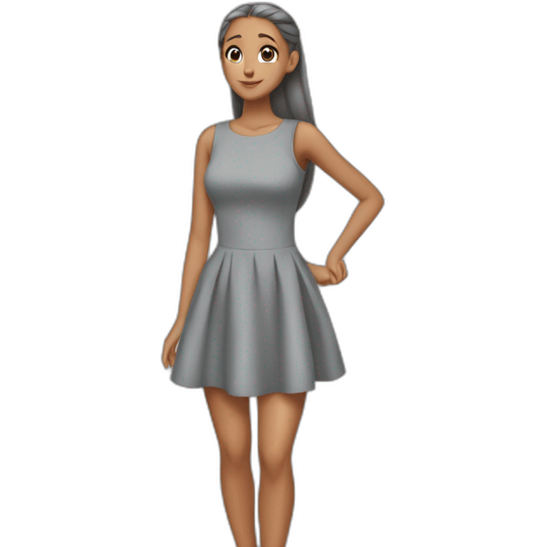 arianagrande-grey-dress emoji