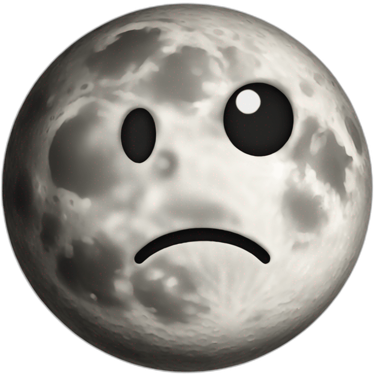 Moon confused emoji