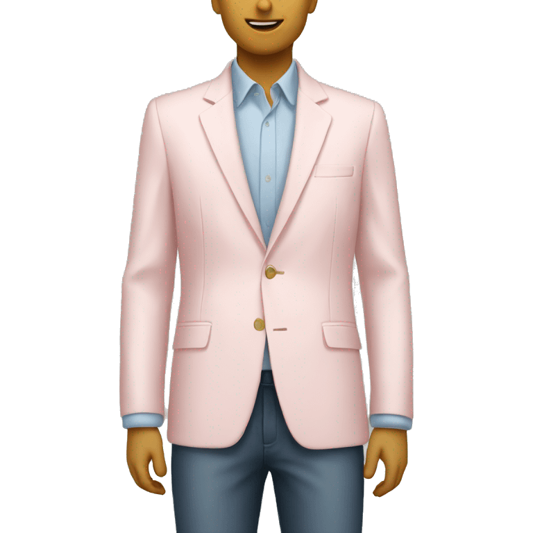 Pale pink blazer emoji