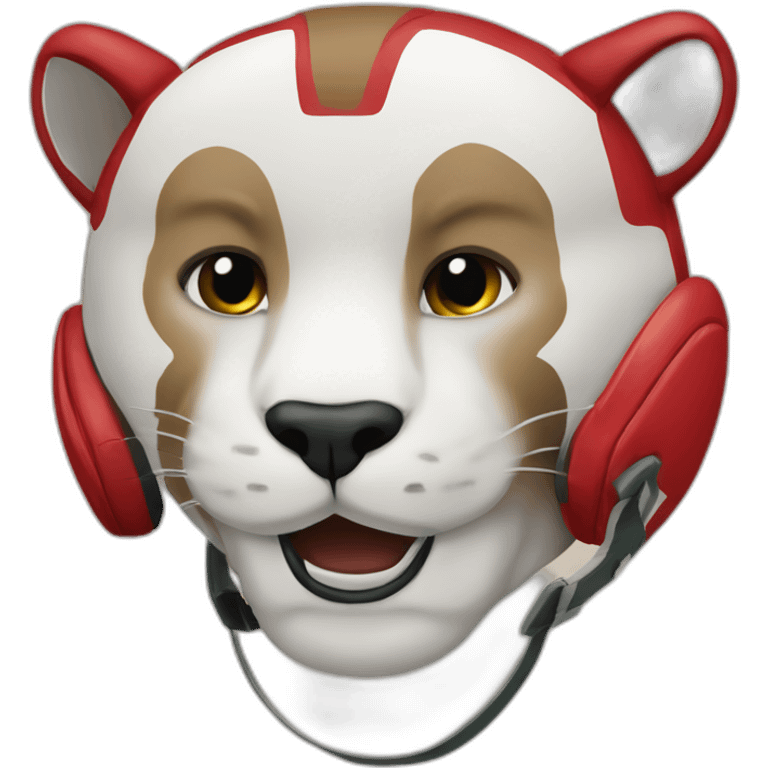 anthropomorphic puma football player emoji