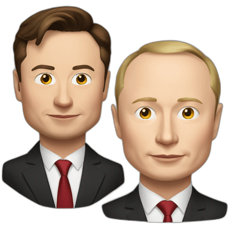 Elon musk and putin  emoji