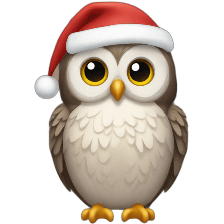 Christmas owl emoji