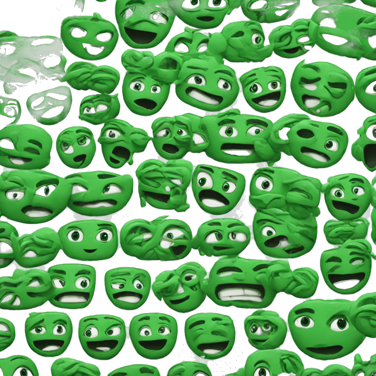 Dark green emojis  emoji