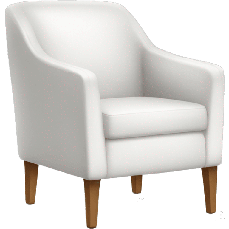 White modern chair emoji