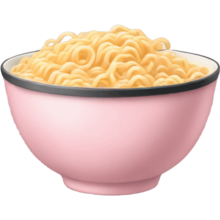 Light Pink Bowl of ramen noodles emoji