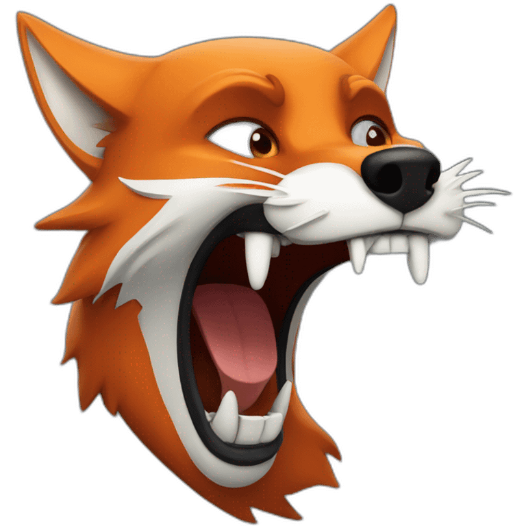 fox-scream emoji