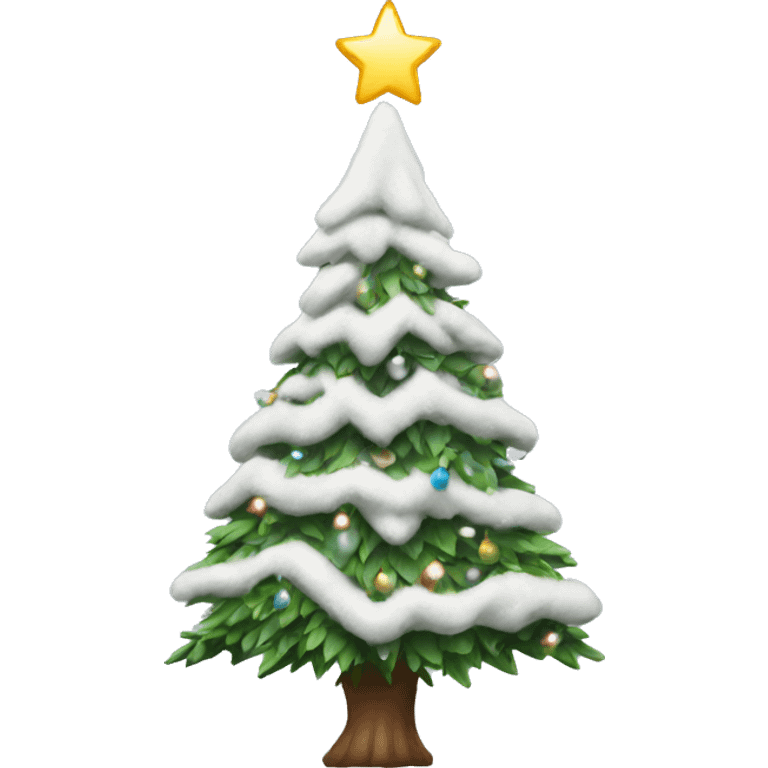 White Christmas tree emoji