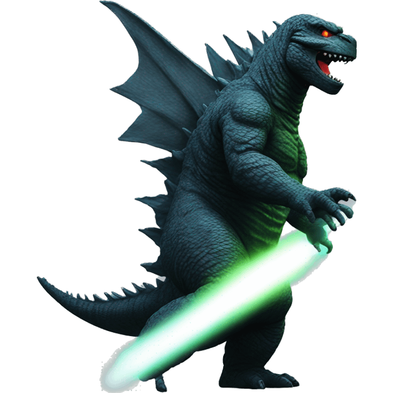 godzilla firing laser emoji