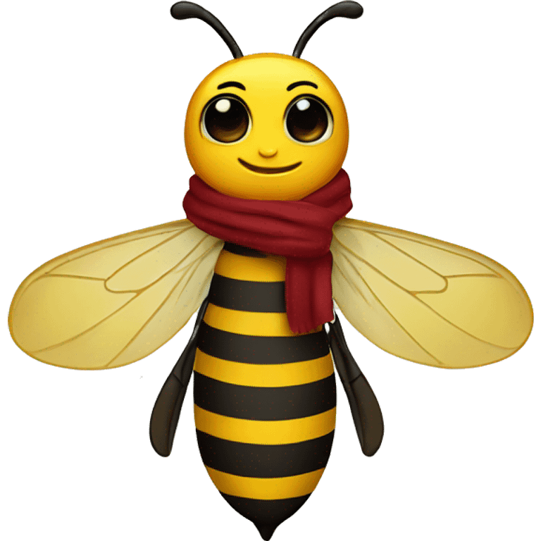 Bee with a scarf emoji