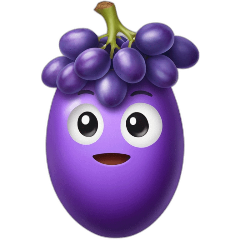 grape flavored egg emoji