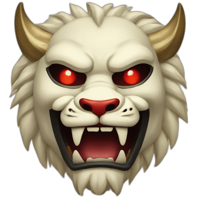 oni lion japanese mask emoji