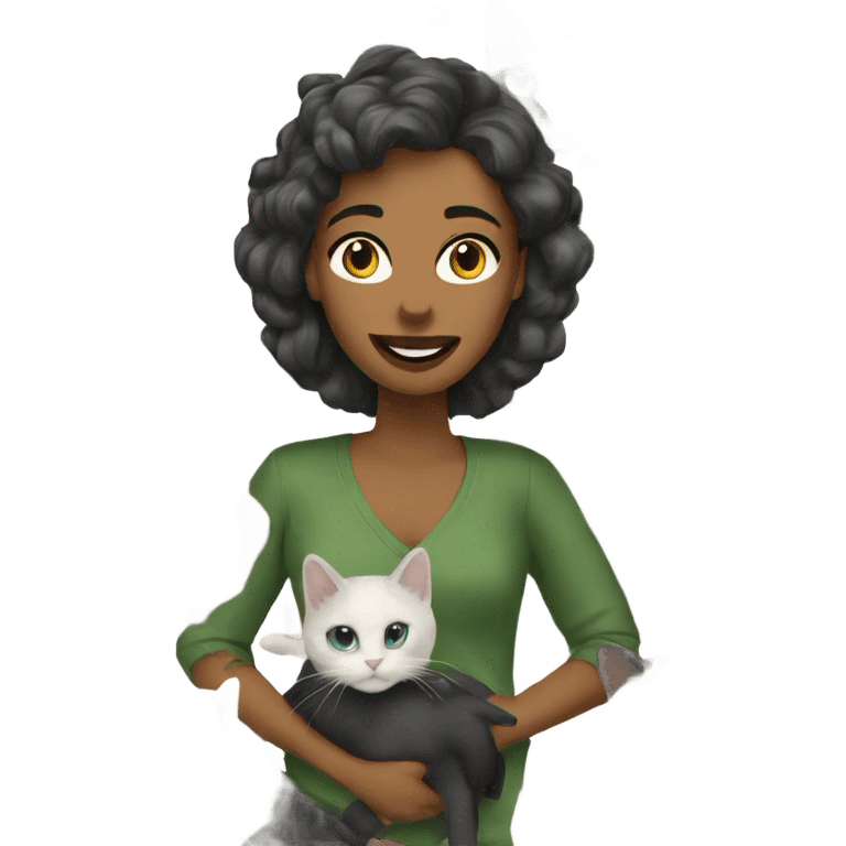 A crazy cat lady emoji