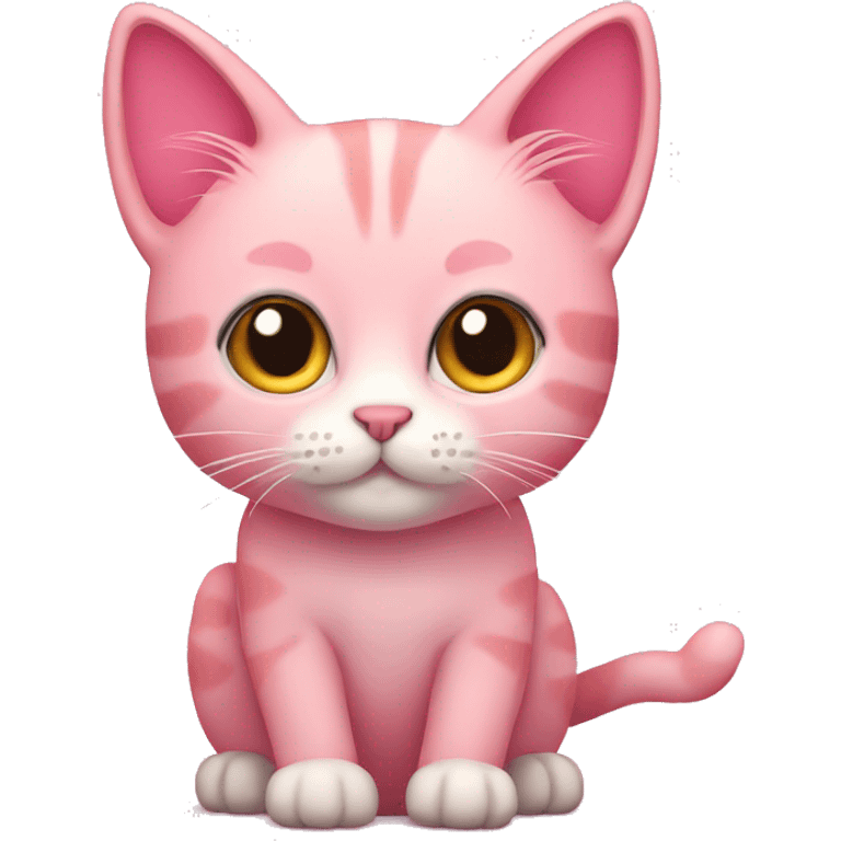 cute pink cat emoji