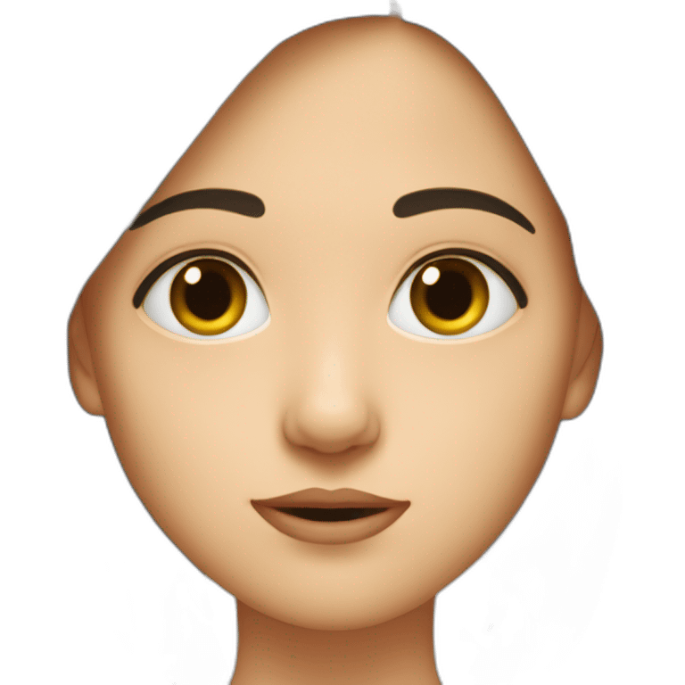 Fille sans oeil emoji