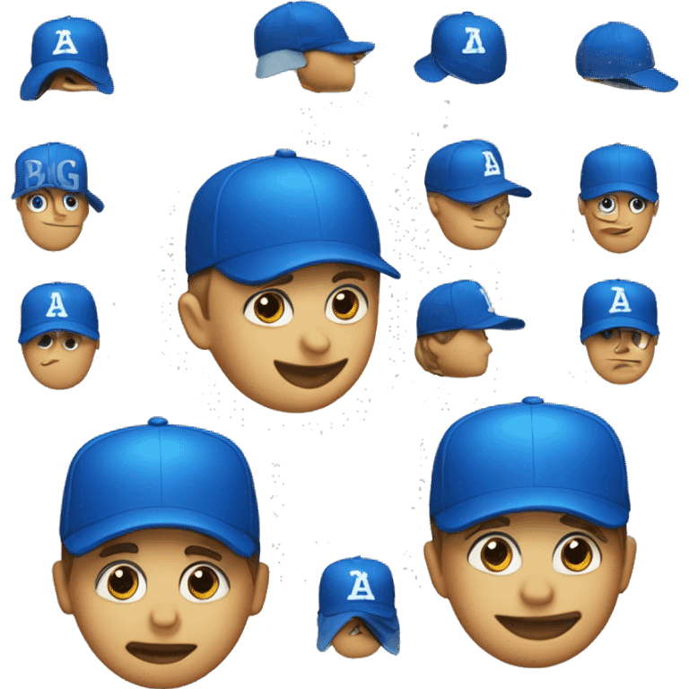 a blue cap where its written "Big Deal" on the front in big letters. But just the cap emoji