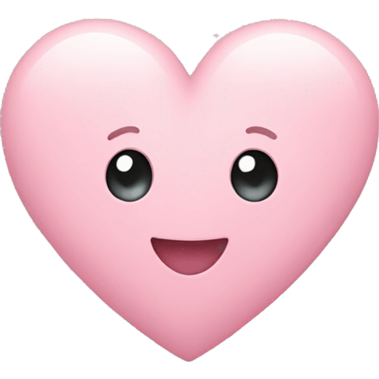 Light pink heart emoji