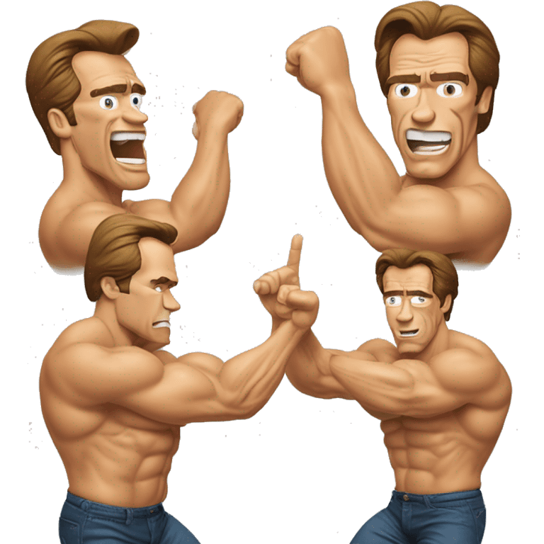 Arnold Schwarzenegger 1975 in is Best Pose emoji