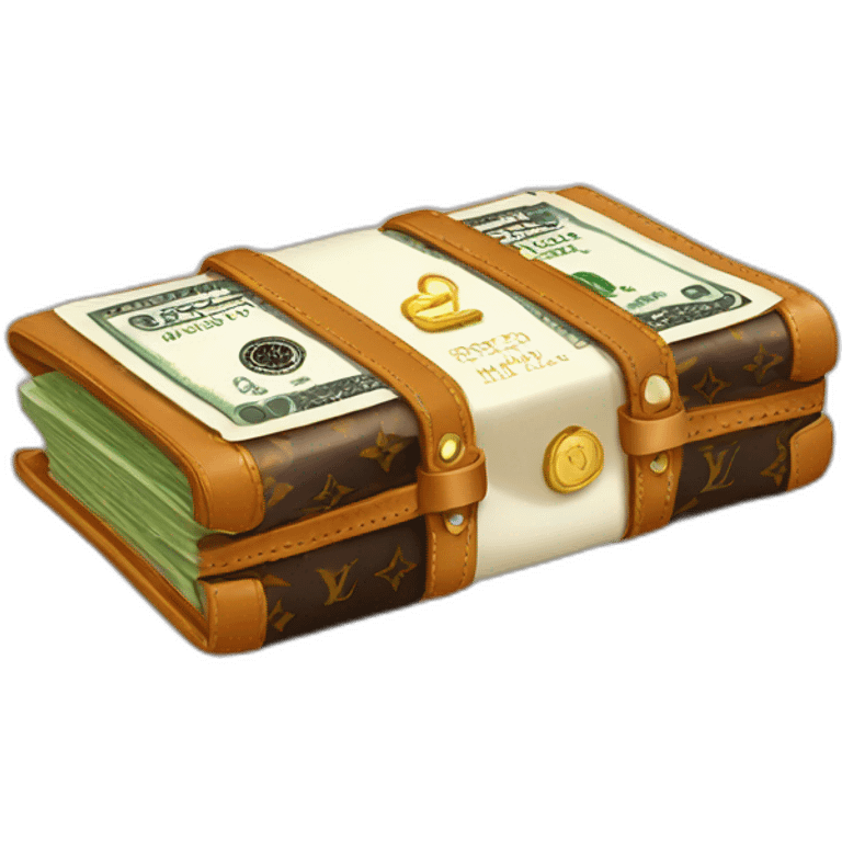 Louis Vuitton money emoji