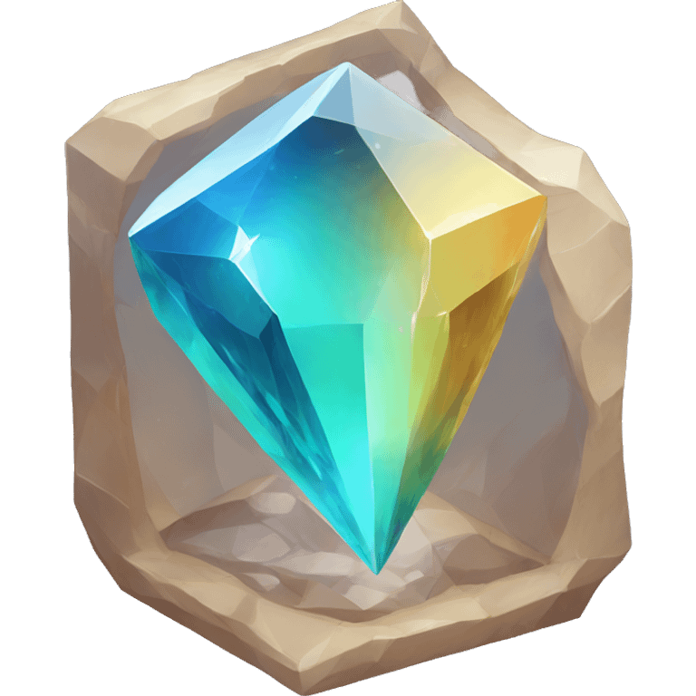 2D crystal with two colors only emoji