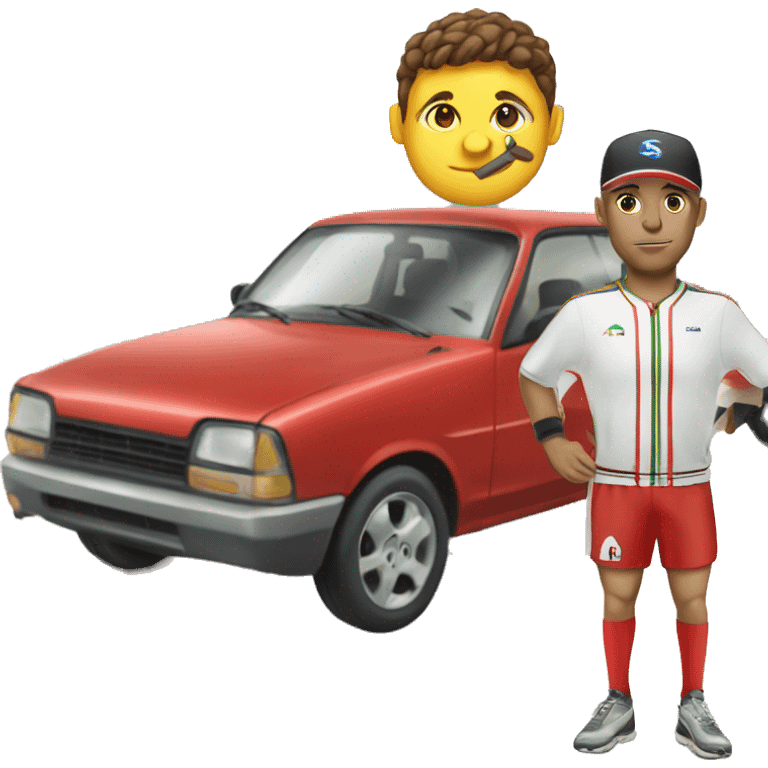 sportif and car tu emoji