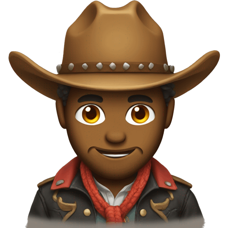 Dragon wearing a cowboy outfit emoji