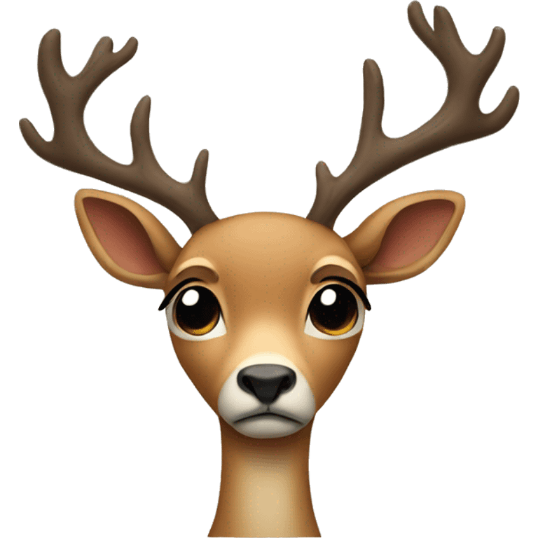 sad deer emoji