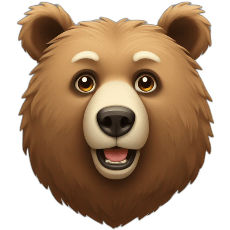 vector bear emoji