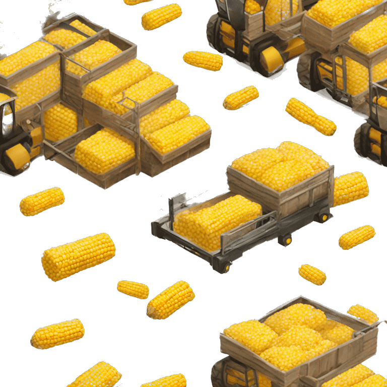 Unit with racks to load bulk corn  emoji