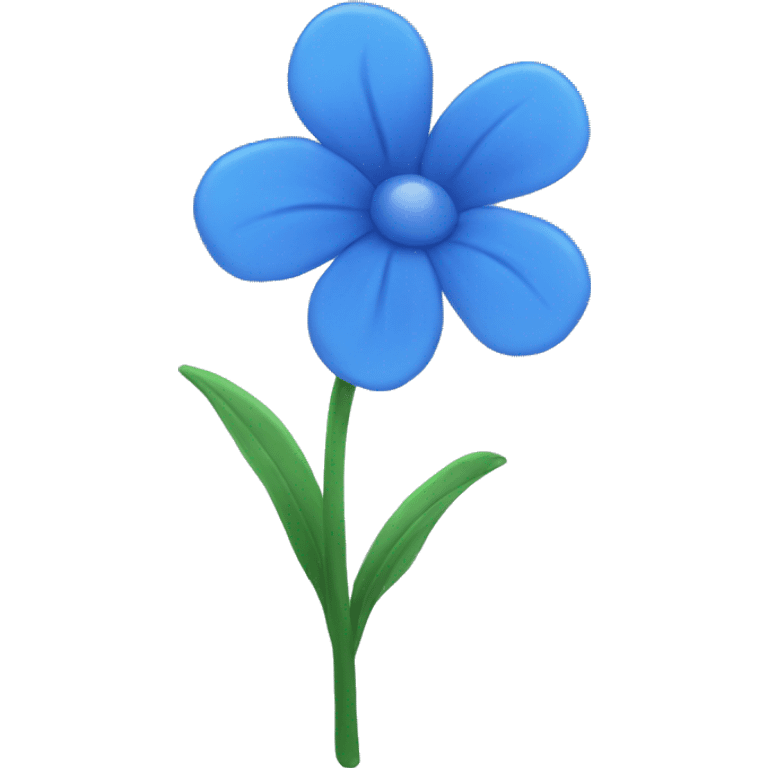 Blue flower  emoji