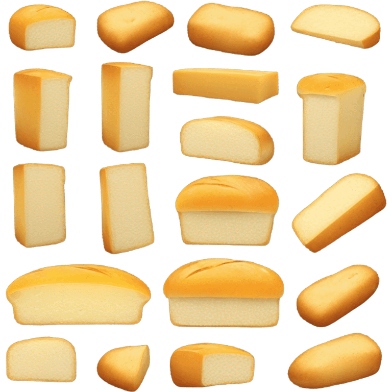 Bread cheese mango on monday emoji