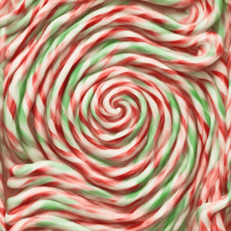 Peppermint swirl heart emoji