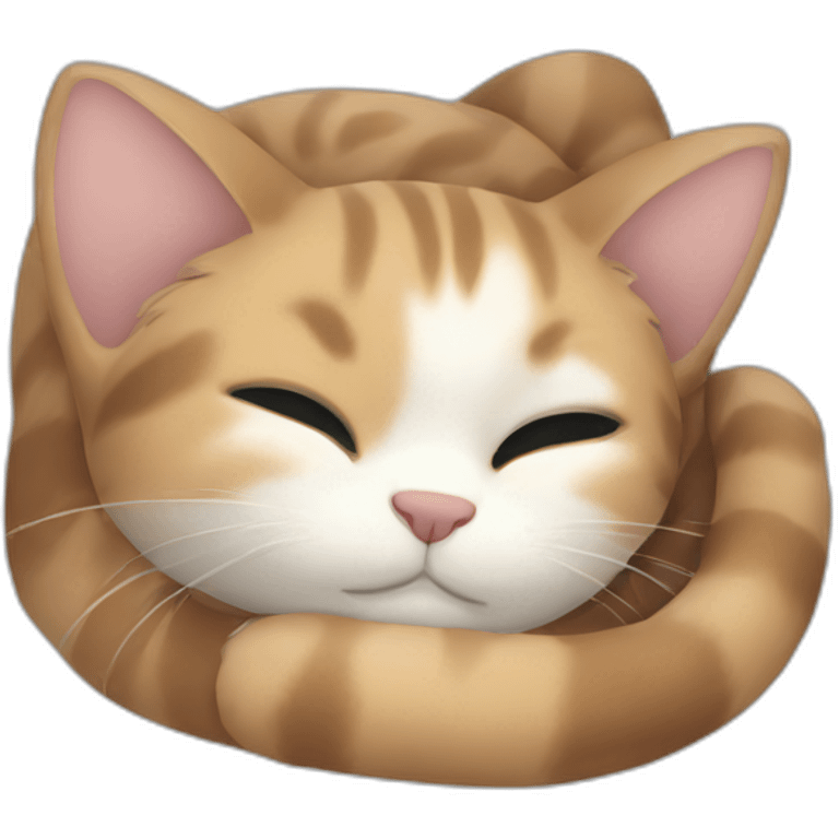 cat snuggling emoji