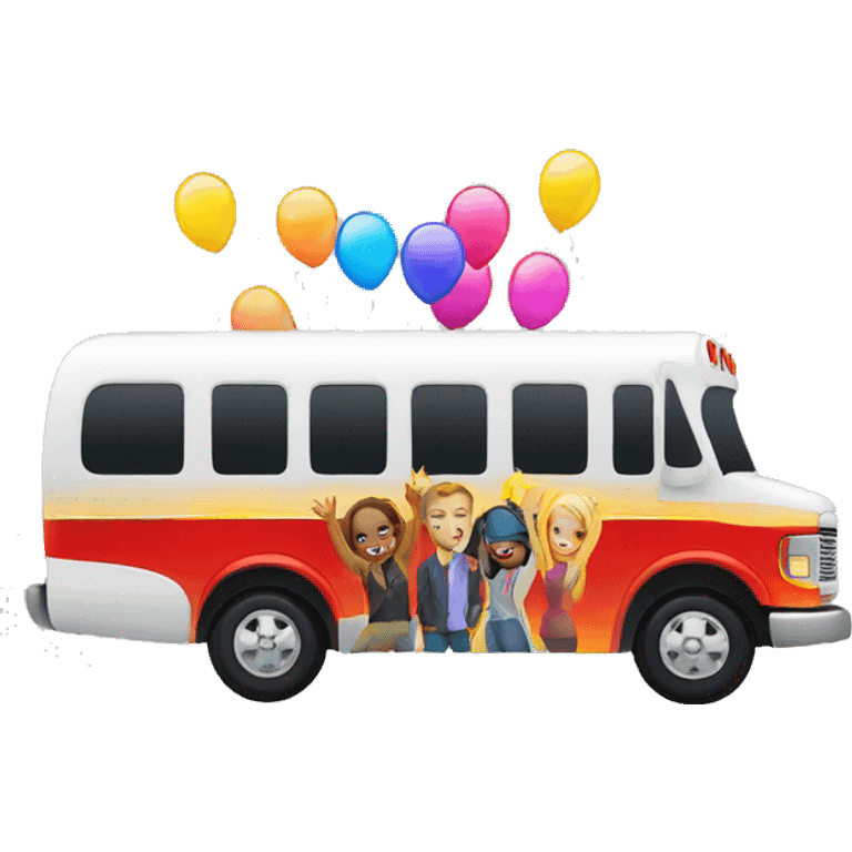 Party bus emoji