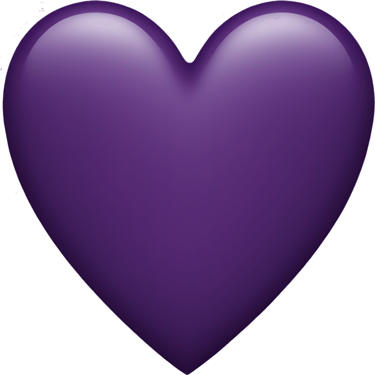 Dark purple heart emoji