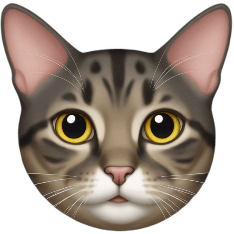 Manx cat headshot emoji