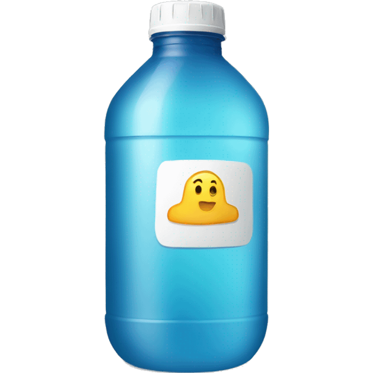 water bottle with letter emoji