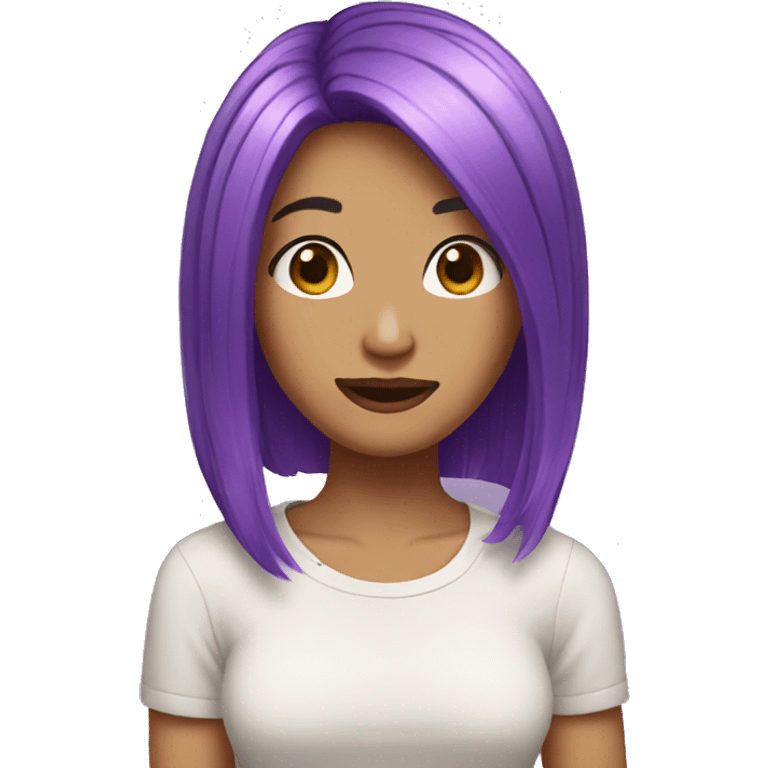 bob purple hair emoji