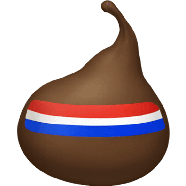 Turd but instead of brown there is a Russian flag emoji