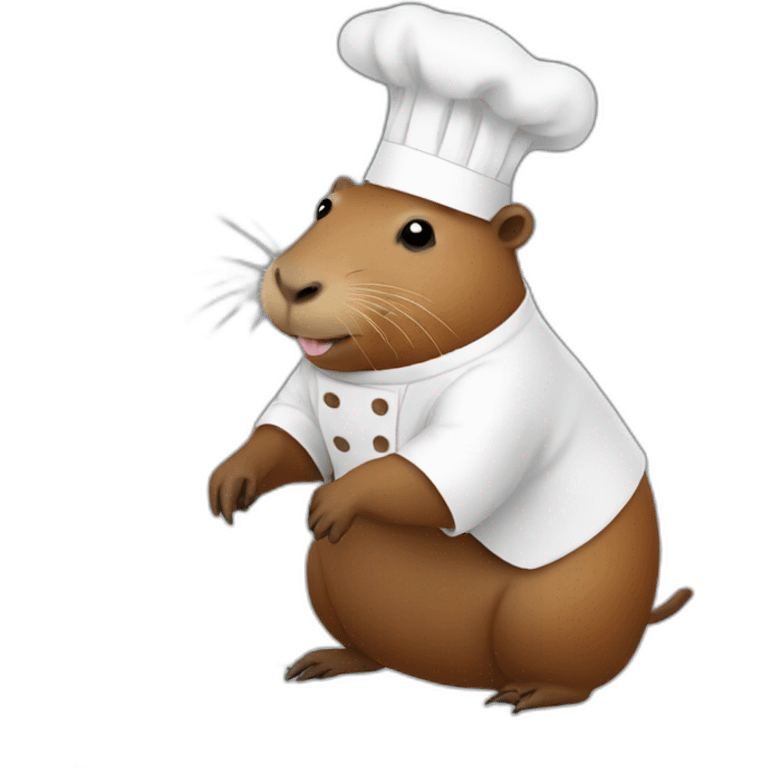 Capybara-cooking emoji