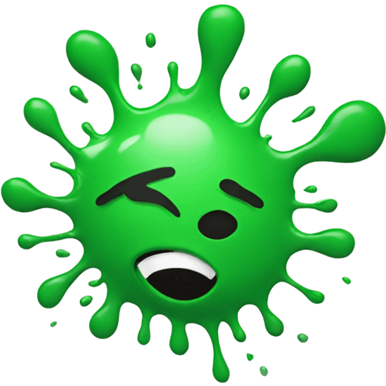 green splat emoji