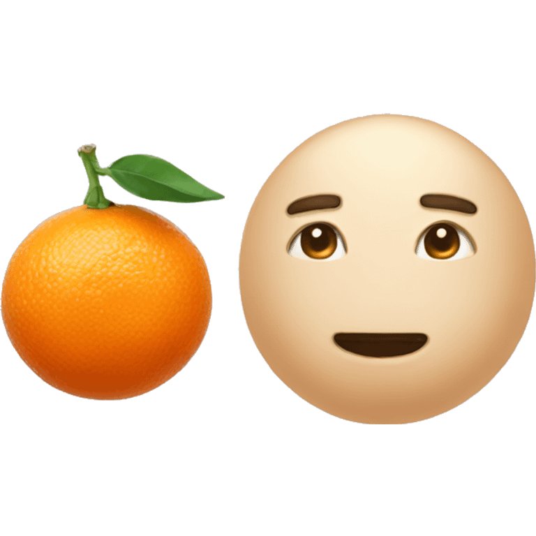 Ping tangerine emoji