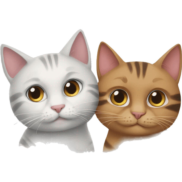 Two cats  emoji