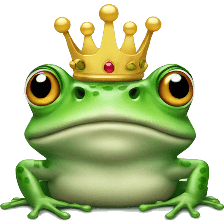 Frog with crown emoji