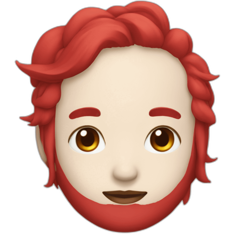 ONIMASK red color japanese emoji