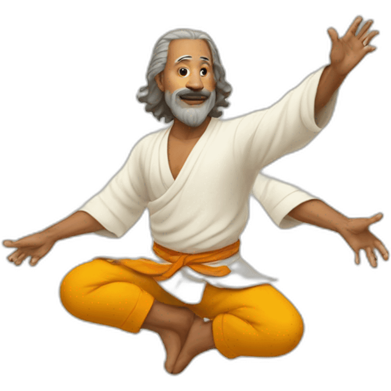 Yogi master levitating emoji