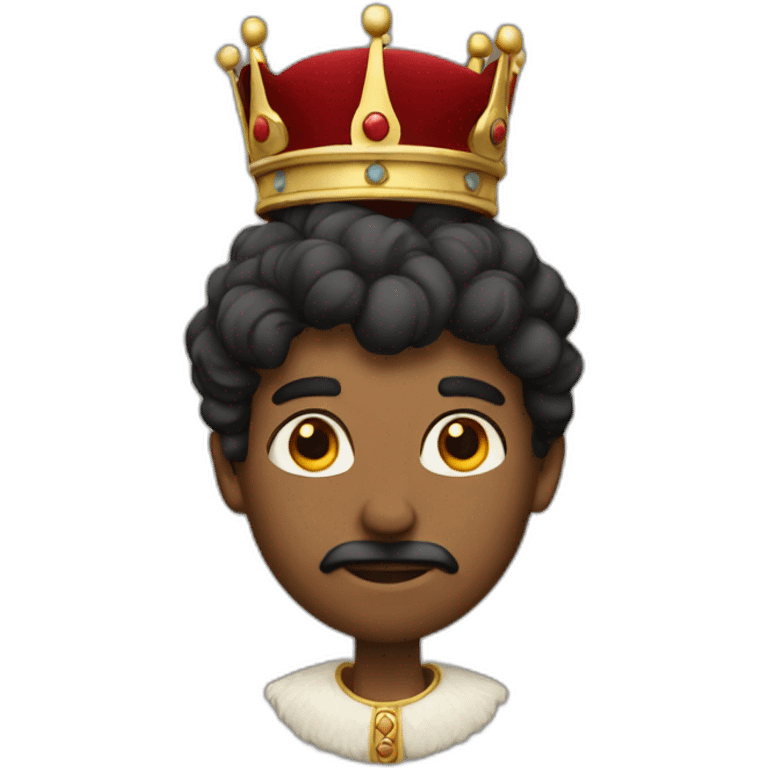 A king with hat emoji