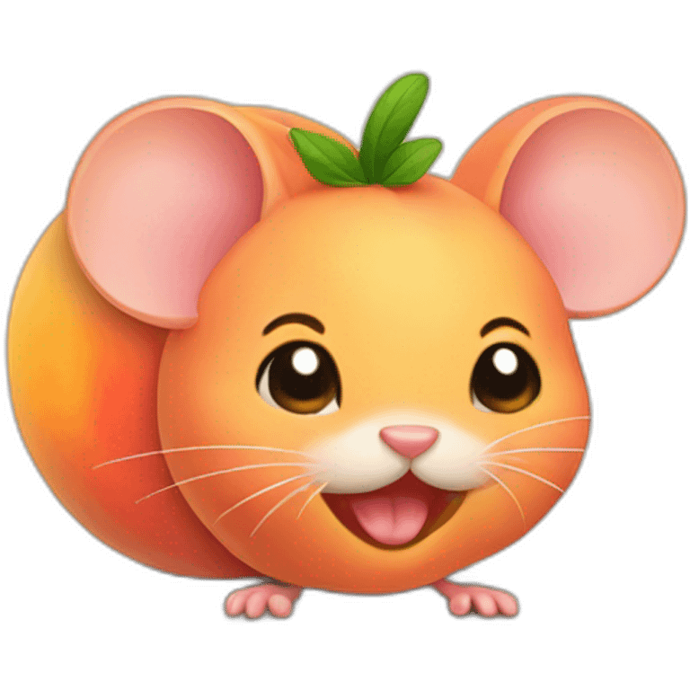 Peach little mouse  emoji