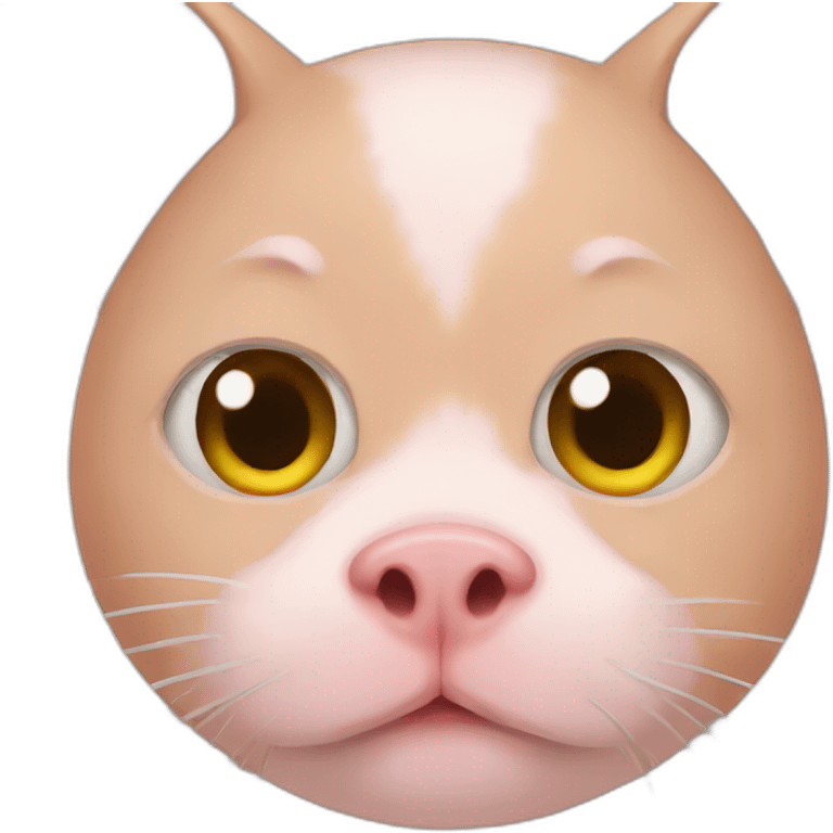 Pig cat emoji