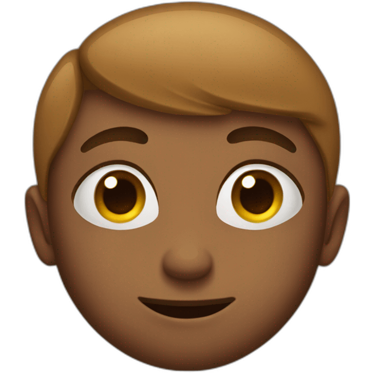 Boy with big forehead and eyes that split up emoji