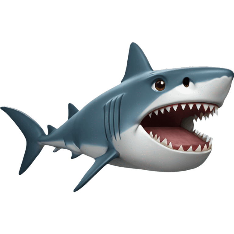 Shark eating emoji